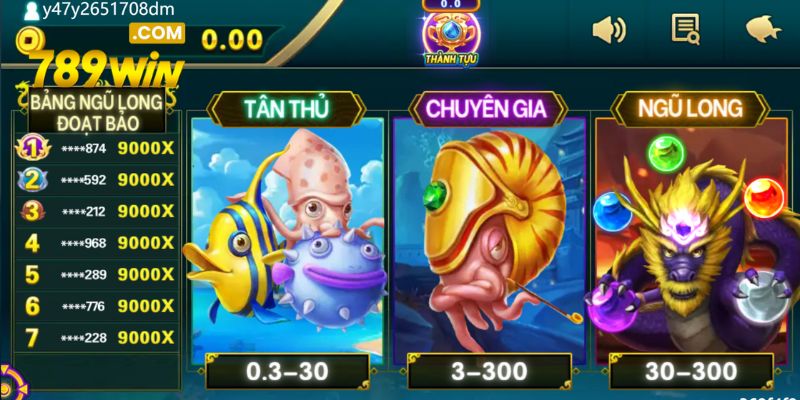 Trò chơi Bắn Cá Ngũ Long được yêu thích