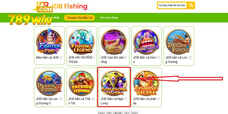 Nhanh tay lựa chọn trò chơi Bắn Cá Ngũ Long