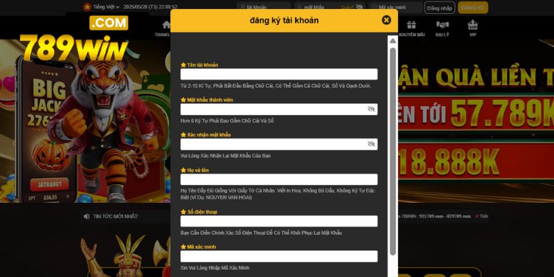 Bạn nắm rõ hơn câu hỏi liên quan đến đăng ký trên trang web