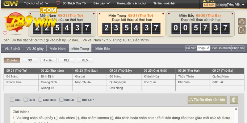 Thông tin đầy đủ về loại hình đặt cược xổ số miền Trung