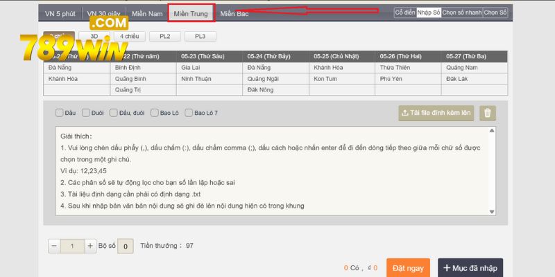 Nhanh tay lựa chọn xổ số miền Trung để tham gia cá cược